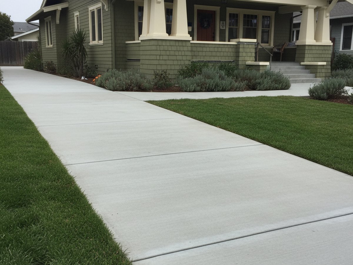 Concrete Walkways completed by Neighborly concrete in Elk Grove, CA