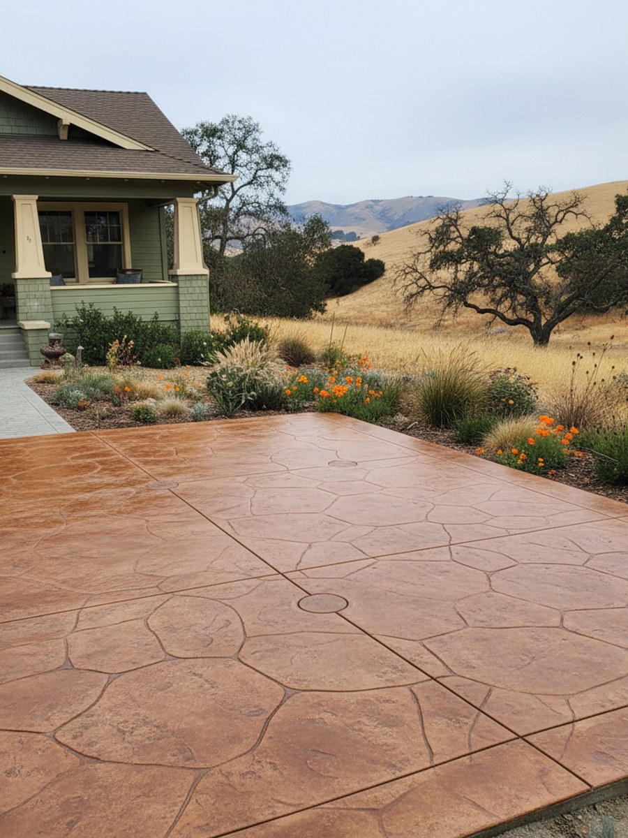 Exposed Aggregate & Decorative Finishes completed by Neighborly concrete in Folsom, CA